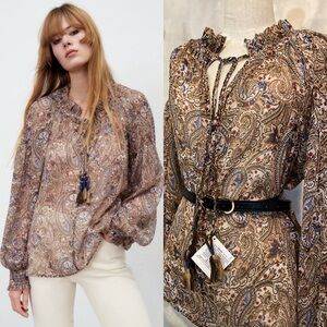 🎁 Zara Bohemian Blouse 🎁